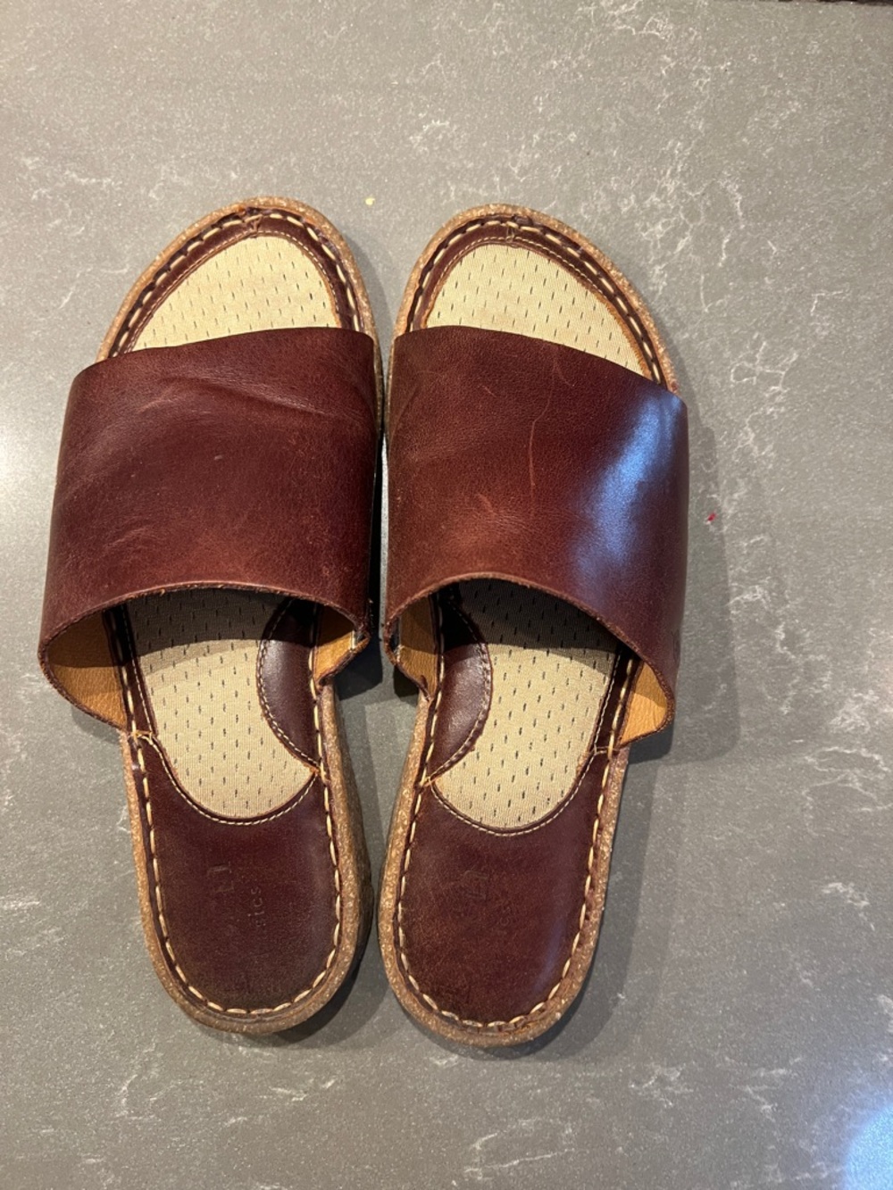 Born Playa Leather Slide Sandals - Picture 2 of 5